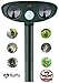 Animal Repellent Outdoor, Solar Powered Motion Sensor Activated, Ultrasonic Animal Repeller Waterproof Pest Dog, Cat, Bird, Squirrel, Deer, Rodent, Skunk, Raccoon, Possum, Rabbit, Mole, Rat Gopher Fox