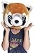 Clever Idiots Inc Animal Head Mask - Plush Costume for Halloween Parties & Cosplay (Red Panda)