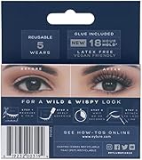 Eylure Wild & Wispy Fierce False Lashes Reusable Up to 10 Wears Latex Free Glue view 2