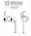 6 Piece (3 Pairs)  Silicone Ear Hooks Tips Cover Skins Accessories Compatible With Apple Airpods and EarPods Headphones Earphone Earbuds, One Size Fits All (White)thumb 3