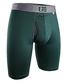 2UNDR Power Shift Long Leg Boxer Briefs,Dark Green,Medium