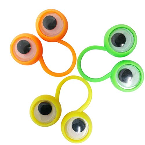 Polymer Finger Toy Eyes Finger Ring Educational Intelligent Finger Toy Finger Toy for Kids Children Gift 10PCS(Random Color) - Thumbnail 6