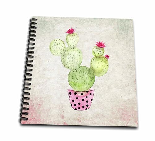 3D Rose Cactus Cacti Fun Illustration Cute Watercolor Floral Flowers Flowerpot…