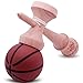 Basketball Brown & Black Rubberized Kendama And Extra String