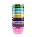 Xlloest Mini Cupcake Liners Muffin Wrappers Rainbow Bright Baking Cups Paper, 400 Pack