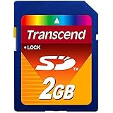 Transcend 2 GB SD Flash Memory Card (TS2GSDC) 2GB SD Memory Card, Transcend Secure Digital Memory