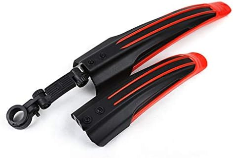 DBZQ Mudguard Color Mountain Bike Fender Cycling Accessory Bicycle Front Rear Mudguard Bike Tire Fenders (Color : Red)