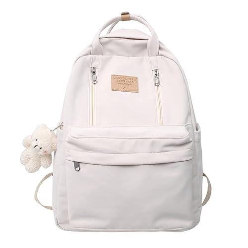 JHTPSLR Preppy Backpack with Plushies Cute Vintage Backpack for