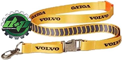 Volvo Trucks Yellow Lanyard Key Holder Chain Badge id Card Office Work Shop Gear