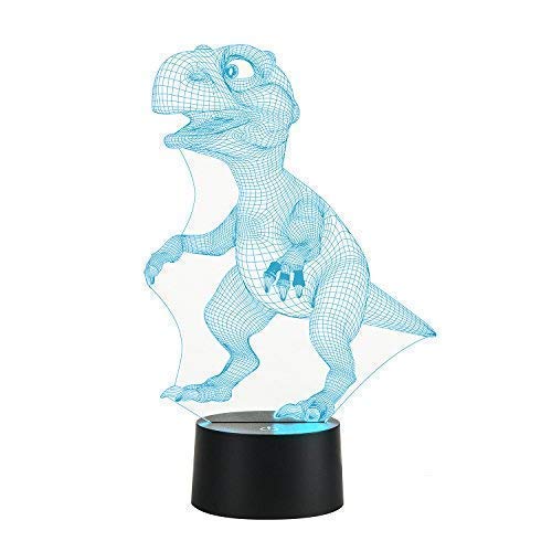 Dinosaur Lamp 3D Lamp LED 3D Night Light Touch Table Desk Light 7 Colors 3D Optical Illusion Lights Birthday Gift Lights Business Gift Lights Christmas Gift Halloween Gift lamp