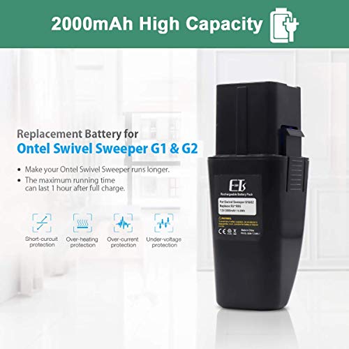 5 Sweeper+Battery+Replacemet+Compatible+Upgraded