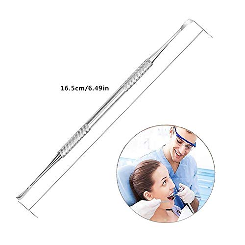 New-look Dental Tools Kit, 6 Pcs/Set Stainless Steel Hygiene Explorer Probe Hook Pick Scaler Mirror Tweezer Teeth Clean Kit with Case, for Teeth with Mouth Mirror Teeth Cleaning Tools for Home Use - Thumbnail 5