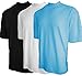 Good Life Mock Turtleneck Shirt 100% Cotton Short Sleeve Pre-Shrunk 3-Pack