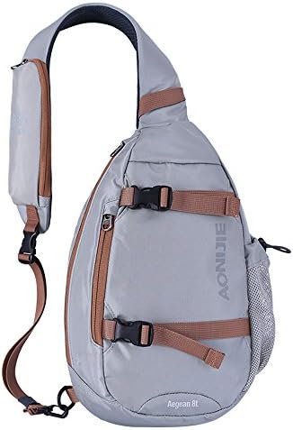 Chest Bag Casual Bag Messenger Bag sports bag Outdoor Shoulder Backpack Travel Daypack Student Backpack Women Men Grey