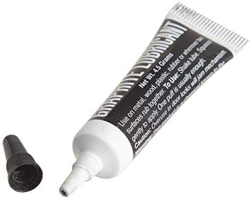 Lucky Line Graphite Dry Lock Lubricant Powder, 4.5 Grams (9501), Black and White