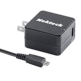 [Qualcomm Certified]Nekteck Quick Charge 2.0 USB Turbo 18W Wall Charger for Samsung Galaxy S7/S6/ Edge/ Plus, Note 5/ 4/ Edge, Nexus 6, LG G4 G5 and More (Micro USB Cable Included), Black