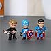12PCS Avengers Hero Series-Cake Ingredients and Cupcake Top, Children Shower Birthday Party Supplies. Mini action figures, organizers games toy party collection