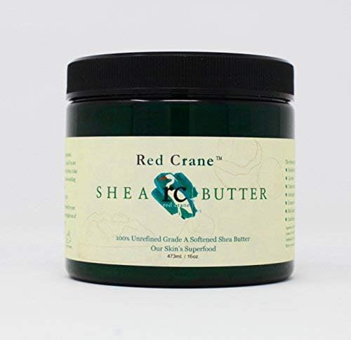 RED CRANE 100% Unrefined Grade A Softened Shea Butter 16oz, Soft