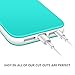 iPhone 5S Case,iPhone SE Case,ABMIX Cute Apple Protective Case Soft Bumper Cases Shockproof Hybird Rubber Slim Case Anti-scratch Shell Dual Color TPU Back Cover for iPhone 5S SE 5 (White/Aqua Green)