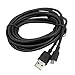 COCOCKA Micro-USB Cable, Extra Long 10ft Black Micro-USB 2in1 Sync and Charge USB Data Cable for Samsung, HTC, LG and Other Any Micro USB Powered Device