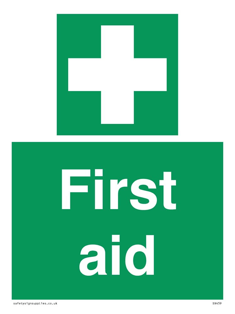 Pack of five - First Aid Sign - 150x200mm - A5P