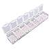 BEADNOVA Silver Plated Open Jump Rings 3mm 4mm 5mm 6mm 7mm 8mm Box Set with Plastic Container for Jewelry Making (1500pcs Box Set)