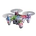 Cellstar CX-10D Mini Drone for Kids, 4CH 2.4GHz 6-Axis Gyro Rechargeable RC Quadcopter with Altitude Hold and 3D Flips (Multicolor)