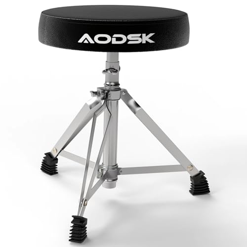 AODSK Drum Throne, Padded Foldable Seat Chair for