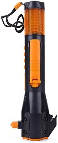 Portable Rechargeable Multi-functional Emergency Flashlight Auto Safety Tool Window Breaker &amp; Seatbelt Cutter with Radio Charging Handle Torch Good for Car Escape Tool Xln-703