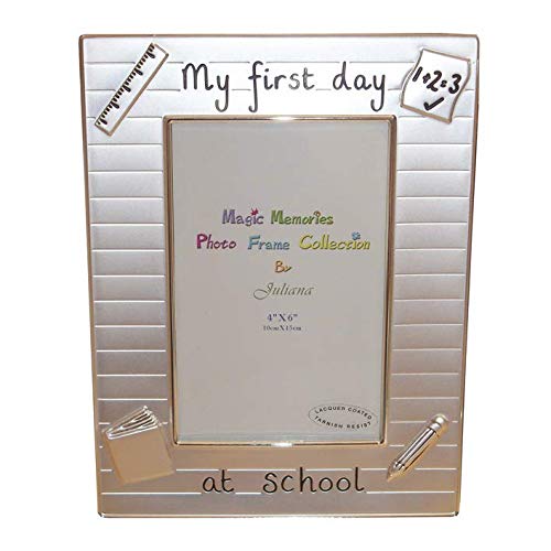 Silver 1st Day at School Photo Frame FS475 1483