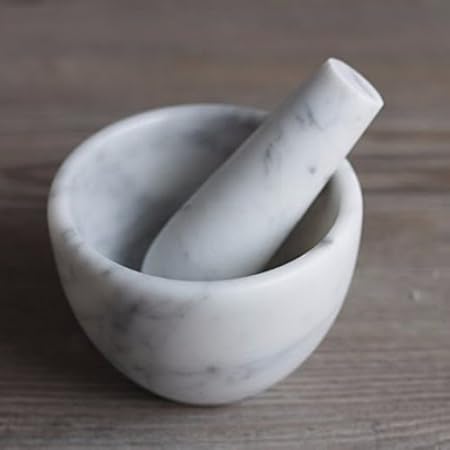 Carrara marble mortar and pestle Carrara marble mortar and pestle