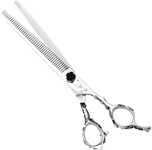 Washi Grooming - Black Rosebud 48 Tooth 8” Thinning &amp; Texturizing Pet Shear
