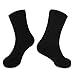 HOT FEET Thermal Socks For Women for Cold Weather – Thick Warm Winter Hiking Heat Insulated Socks, Women’s sizes 4–10.5, 2 PACK, Solid Grey/Solid Black
