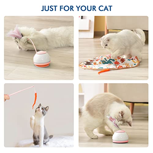 Tyasoleil Automatic Motion Cat Toys 4 Modes Interactive Motorized