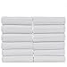 Bare Cotton Luxury Hotel & Spa Towel 100% Genuine Turkish Wash Cloths Striped, White, Set of 12