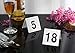 New Star Foodservice 27624 Double Side Plastic Table Numbers, 26-50, 3