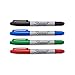 SHARPIE 32174PP Twin Tip Permanent Markers, Fine and Ultra Fine, Assorted Colors, 4 Count