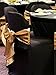 SPRINGROSE Gold Wedding Satin Chair Sashes(set of 10). These Are a Wonderful Decoration for Your Chairs. Be Sure and Add Them to Your List of Party Supplies.