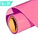 Heat Transfer Vinyl HTV for T-Shirts 12 Inches by 8 Feet Rolls (Pink)