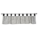 Trend Lab Perfectly Preppy Window Curtain Valance, Gray/White