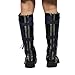 Hot Movie Doctor Cosplay Strange Shoes Black PU Knee Boots Halloween Male 46