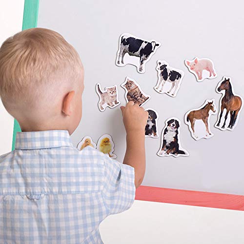 Magdum 18 BABY UND MUTTI BAUERNHOFTIERE Magnete Kinder für magnettafel - Magnet spielzeug kinder -Kühlschrankmagnete Kinder -Kühlschrank Magnete set Kinder -Spielzeug ab 3 jahre -Lernspiele ab 3 jahre – Bild 8