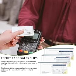300 Sets Long Credit Card Sales Slips 7.9 * 3.3