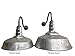 20 Inch Standard Steel Dome | 23 Inch Gooseneck Barn Light (Galvanized)