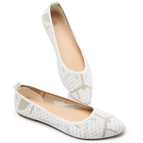 BABUDOG Womens Memory Foam Flats Shoes,Breathable
