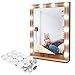 Hollywood Style LED Vanity Mirror Lights Kit, Guckmall 12 LED 17.6ft 7000K Dimmable Daylight White Flexible LED Light Strip with Dimmer for Makeup Vanity Table Set in Dressing Room Mirror Not Included