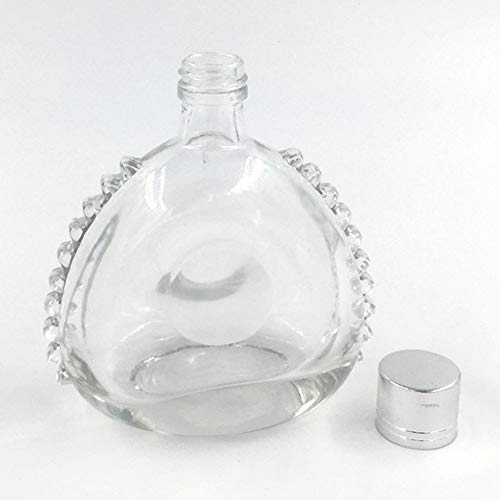 Yamalans 100ml Portable Refillable Empty Clear Glass Wine Liquor Bottle Jar Transparent