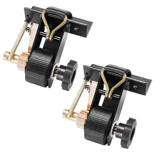 VEVOR Ladder Rack Ratchet Straps, 1.4" Black Square Tube Mount, 1.5'' Wide x 7.…