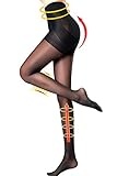 Women’s Semi Opaque Pantyhose Control Top Push Up Tights Footed Shape Stockings