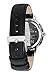 Nixon Kensington Leather Black Casual Designer Women’s Watch (37mm. Black & Silver Face/Black Leather Band)